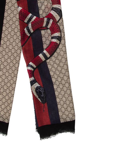 gucci snake plaid|gucci scarves for women.